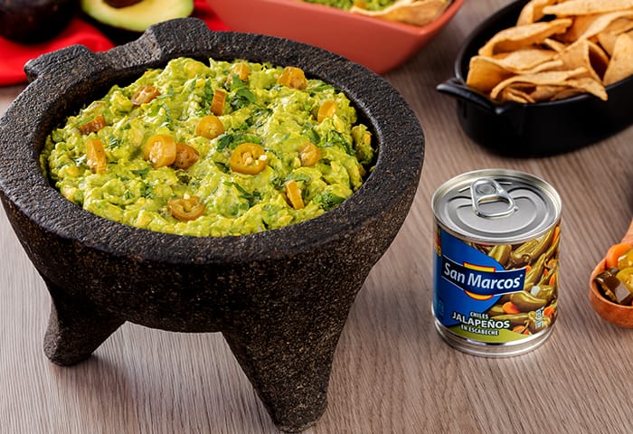 Guacamole con jalapeños San Marcos