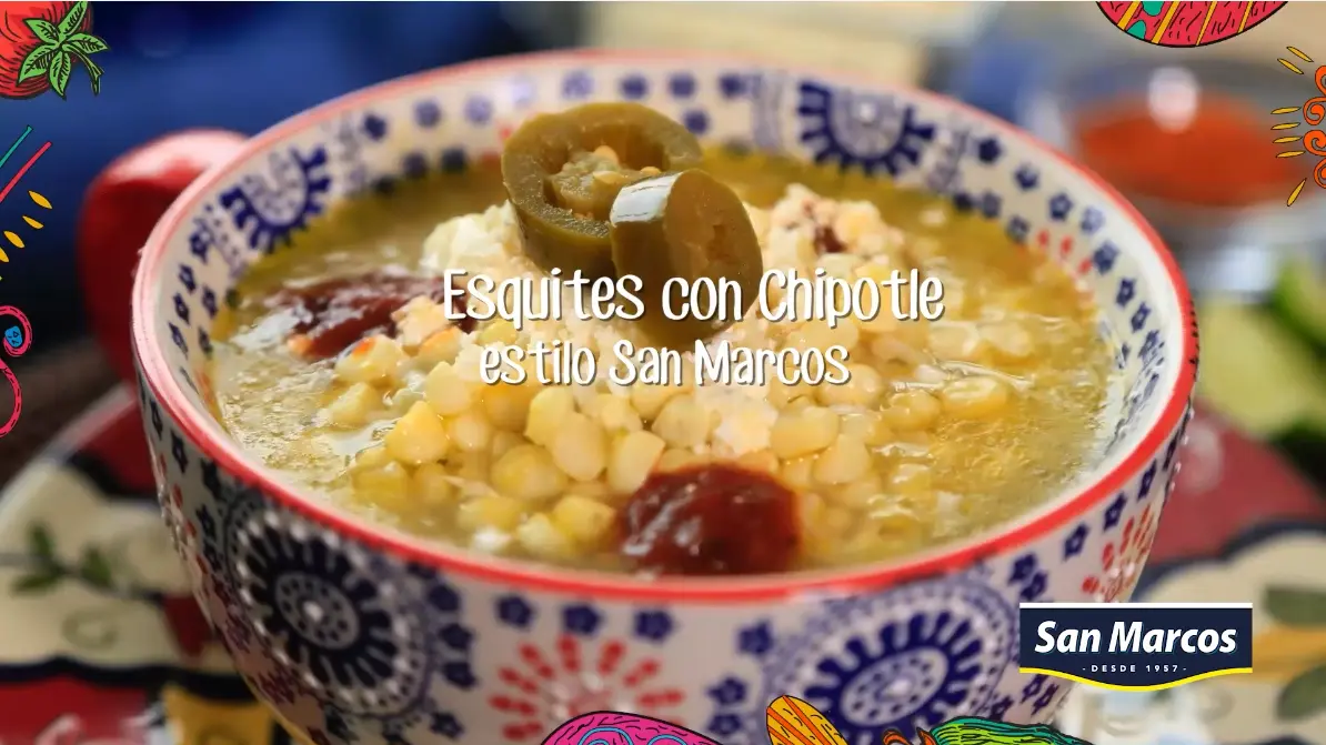 Esquites con Chipotle estilo San Marcos
